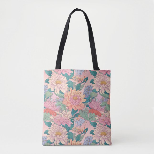 flowered cloth bag tygkasse (Framsida)