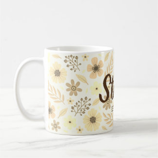 Flowered Mug Kaffemugg