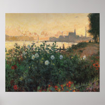Flowered Riverbank, Argenteuil - Claude Monet