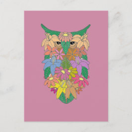 Flowered Uggla Vykort