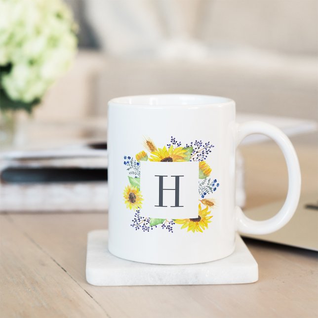 Flowerfields Monogram Kaffemugg (Skapare uppladdad)