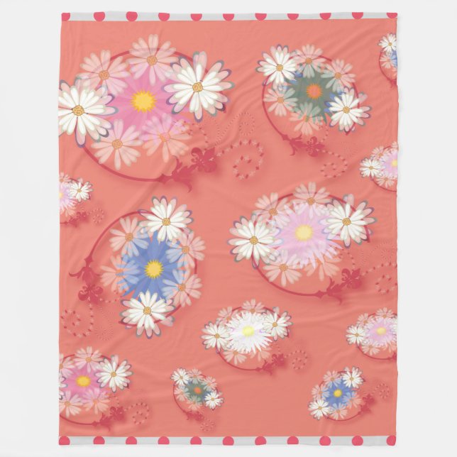 Flowergirl fleece deken (Framsidan)