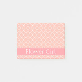 Flowergirl rosor och vit post-it block