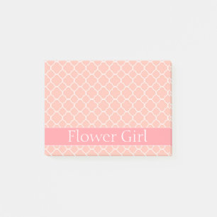 Flowergirl rosor och vit post-it block