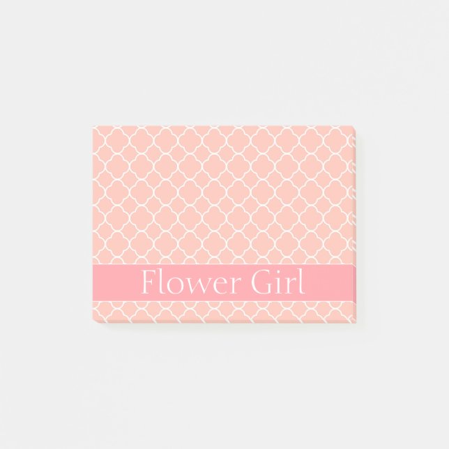 Flowergirl rosor och vit post-it block (Framsida)