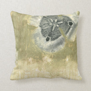 Flowerhead-Abstrakt med Glazed Struktur Kudde