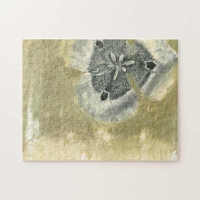 Flowerhead-Abstrakt med Glazed Struktur Pussel (Horisontell)