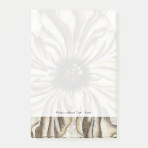 Flowerhead Fresco på Tan Background Post-it Block