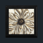 Flowerhead Fresco på Tan Background Smyckeskrin<br><div class="desc">En stor flodledare utgör merparten av detta fresco. Att stanna på en brant bakgrund i biet har en mycket rustik känsla. Det skulle vara ett underbart tillägg till vilket hem som helst!</div>