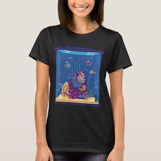 Flowerhorn-fisk T Shirt (Framsida)