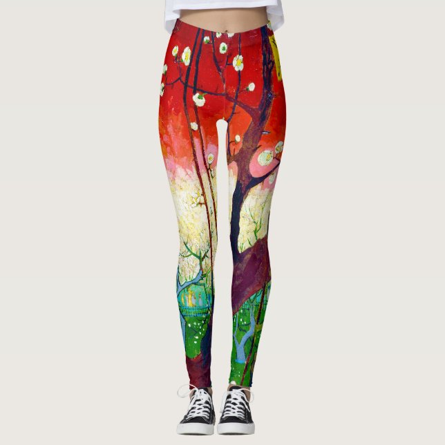 Flowering Plum Tree (after Hiroshige), Van Gogh Leggings (Framsida)