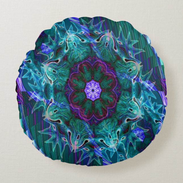 Flowering under the Sea.... Rund Kudde (Framsidan)