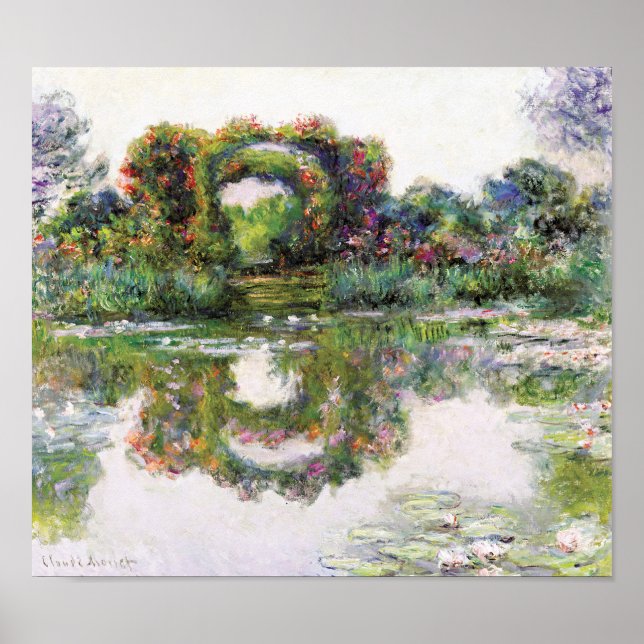 FloweringArches Giverny Claude Monet Impressionism Poster (Framsidan)