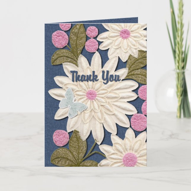 Flowerly Tack Kort (Framsida)