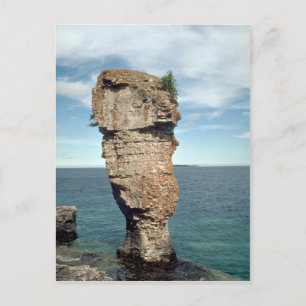 Flowerpot Island, Georgian Bay, Ontario, Kanada el Vykort