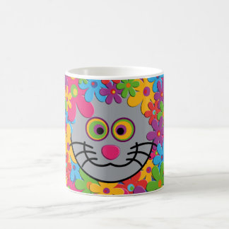 FlowerPower-Katze Kaffemugg