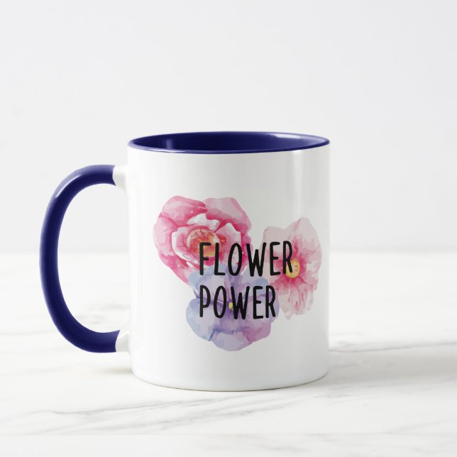 Flowerpower – Tasse mit Blumenvibes Mugg (Vänster)