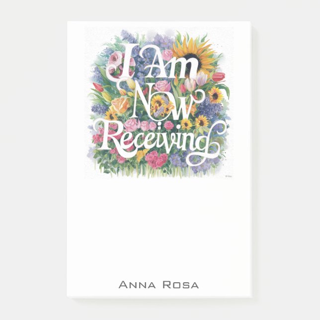 *~* Flowers 10 I FÅR NU AP85-manifestering Post-it Block (Framsida)