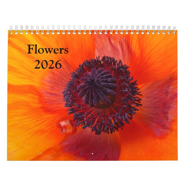 Flowers 2026 a Calendar Kalender (Omslag)