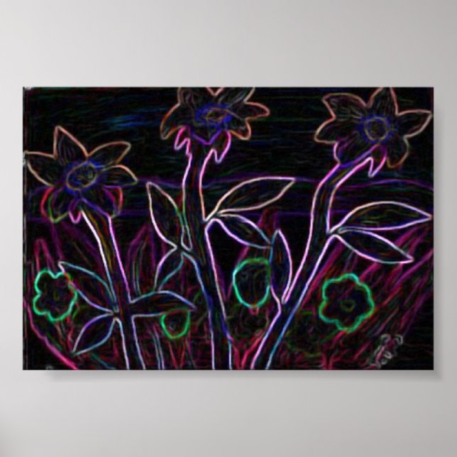 Flowers Aglow Poster (Framsidan)