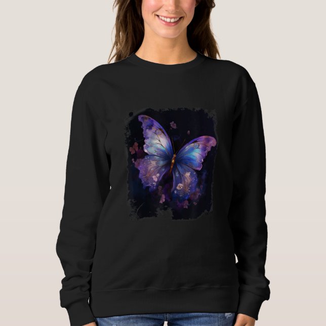 Flowers And Butterfly T Shirt (Framsida)