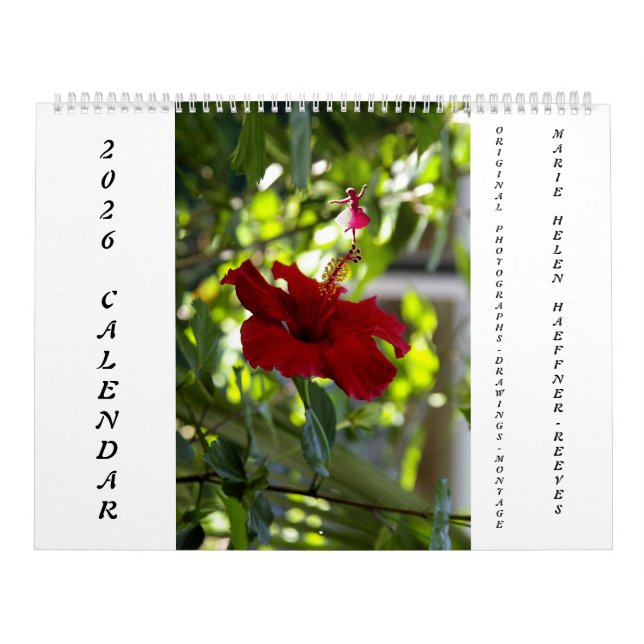 FLOWERS AND SHADOW FAIRIES 2026 CALENDAR KALENDER (Omslag)