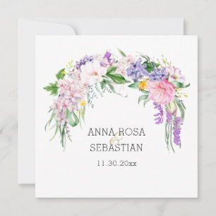 *~* Flowers AR AR15 QR OSA Boho Bröllop Inbjudningar
