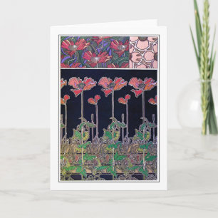 Flowers Art nouveau Stil, Mucha Kort