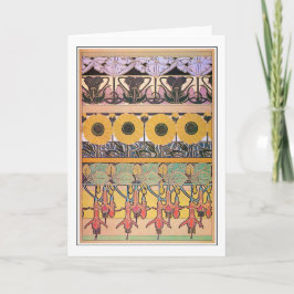 Flowers Art nouveau Stil, Mucha Kort