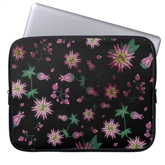 Flowers & Berries Fog Laptop Fodral (Framsidan)