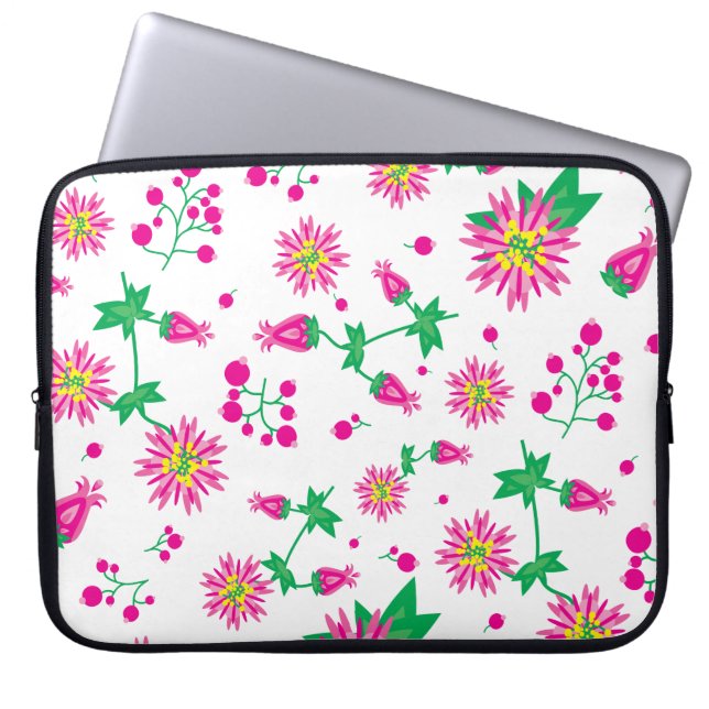 Flowers & Berries Laptop Fodral (Framsidan)
