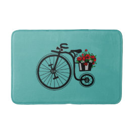 Flowers Bike Bath Mat Badrumsmatta