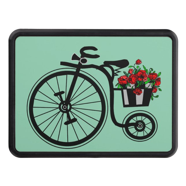 Flowers Bike Hitch Cover Dragkroksskydd (Framsidan)