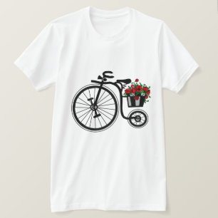 Flowers Bike T-Shirt - Romantic