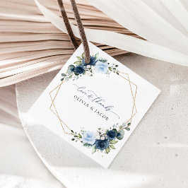 Flowers, Blåa blommor, Boho, Blommigt Bröllop Gåvor Etiketter