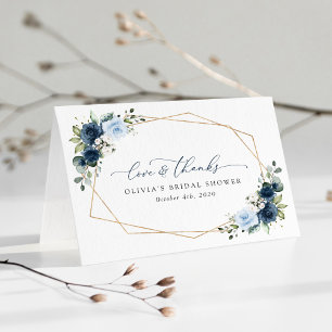Flowers, Blåa blommor, Boho, Möhippa Tack Kort
