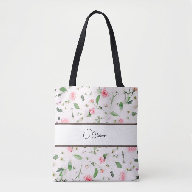 Flowers Bloom Tote Bag Tygkasse (Framsida)