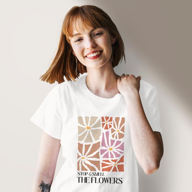 Flowers Boho-inspirationsoffert T Shirt (Skapare uppladdad)