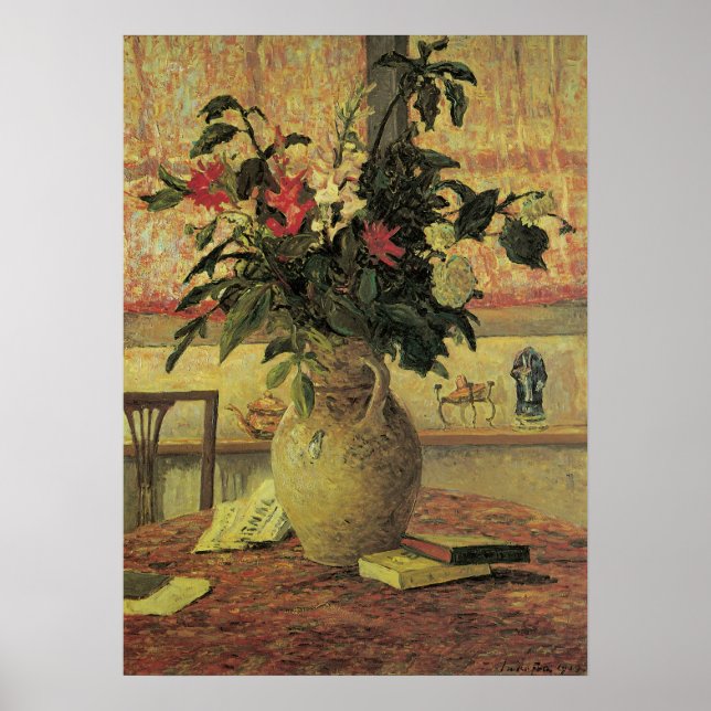 Flowers Bouquet at Window av Maxine Maufra Poster (Framsidan)