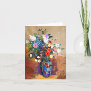 Flowers Bouquet av Odilon Redon Kort