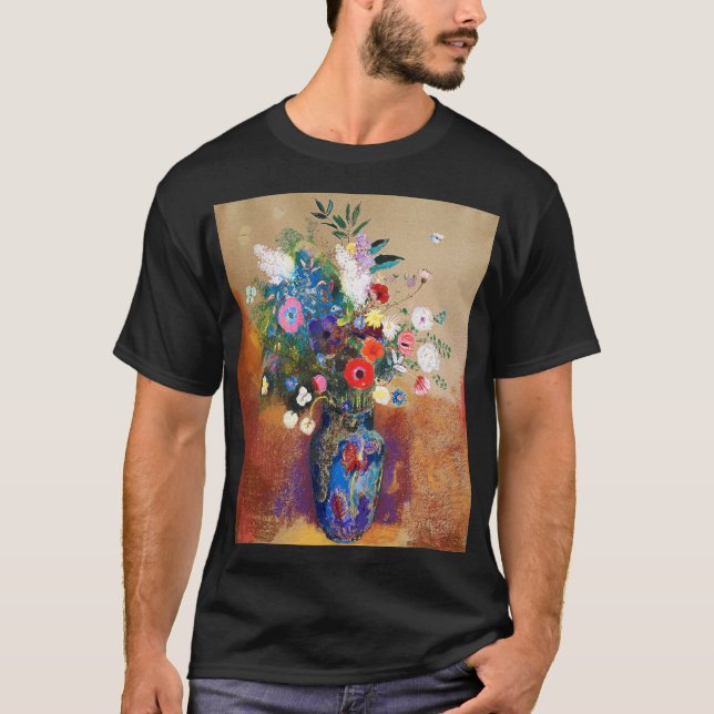Flowers Bouquet av Odilon Redon T Shirt (Framsida)
