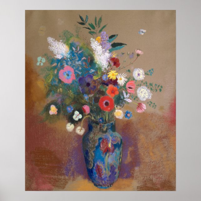 Flowers Bouquet av Redon Poster (Framsidan)