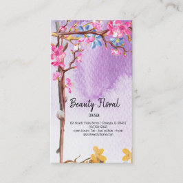 Flowers Bouquet Florist Visitkort