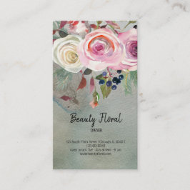 Flowers Bouquet Florist Visitkort