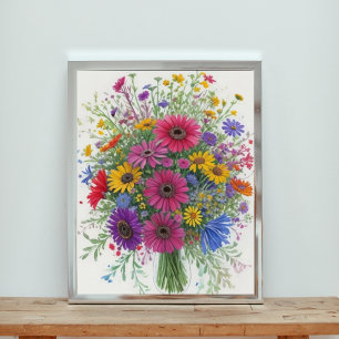 Flowers Bouquet Fototryck