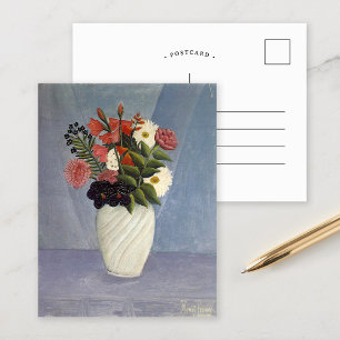 Flowers Bouquet Henri Rousseau Vykort
