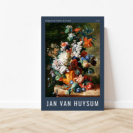 Flowers Bouquet i en urn av Jan van Huysum Poster