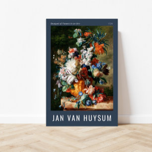 Flowers Bouquet i en urn av Jan van Huysum Poster