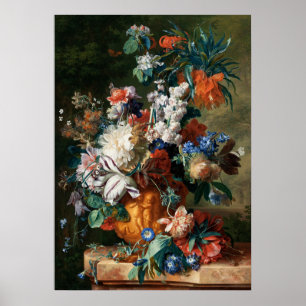 Flowers Bouquet i en urn Poster