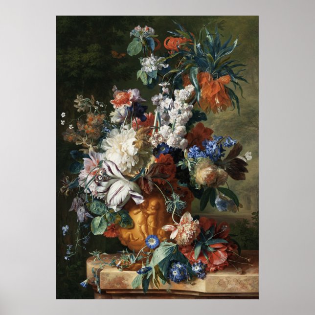 Flowers Bouquet i en urn Poster (Framsidan)